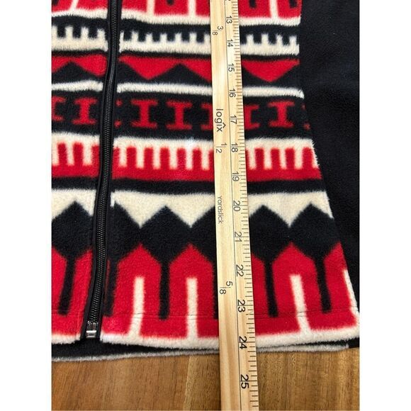 RALPH LAUREN ACTIVE Southwestern Fleece & Cable Knit Zip-Up Jacket Size Large - Picture 9 of 9